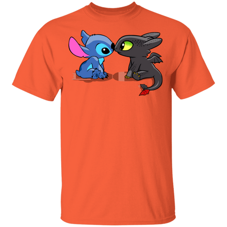 T-Shirts Orange / YXS Dragon and Alien Kiss Youth T-Shirt