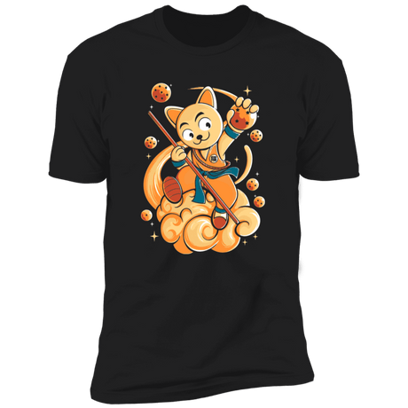 T-Shirts Black / X-Small Dragon Cat Men's Premium T-Shirt