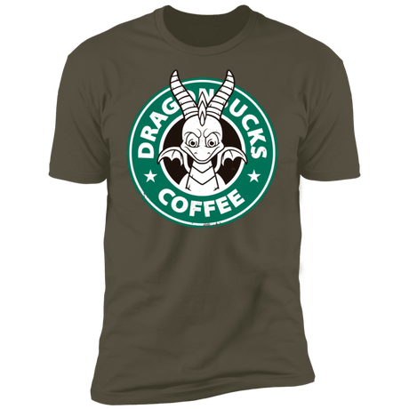 T-Shirts Military Green / S Dragon Coffee Men's Premium T-Shirt