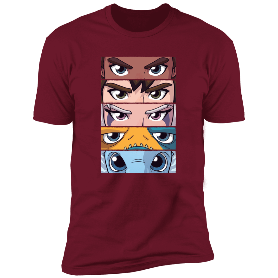 T-Shirts Cardinal / S Dragon Eyes Men's Premium T-Shirt