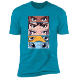T-Shirts Turquoise / S Dragon Eyes Men's Premium T-Shirt