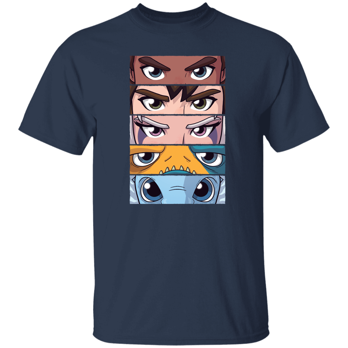 T-Shirts Navy / S Dragon Eyes T-Shirt