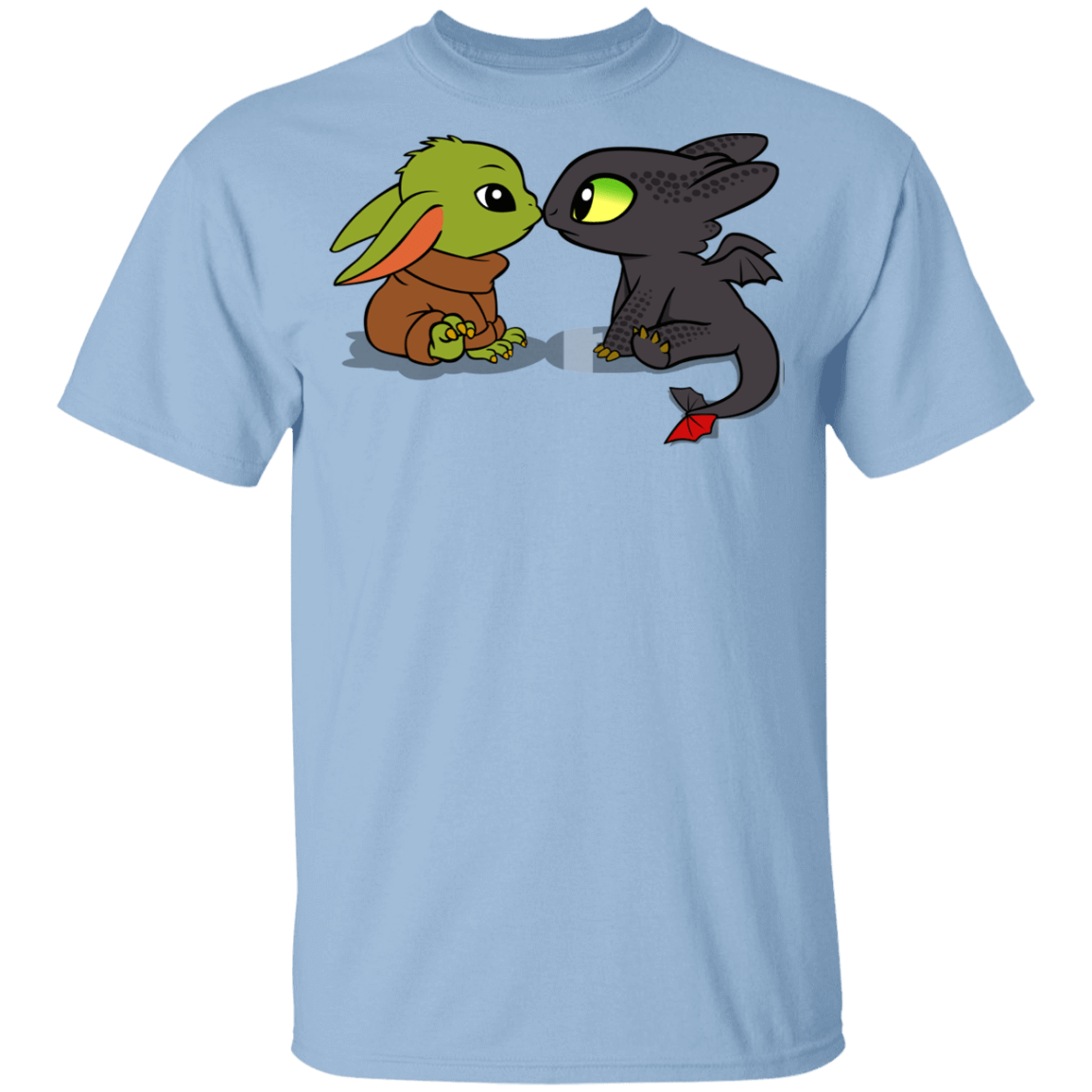 T-Shirts Light Blue / YXS Dragon Fury Baby Yoda Youth T-Shirt
