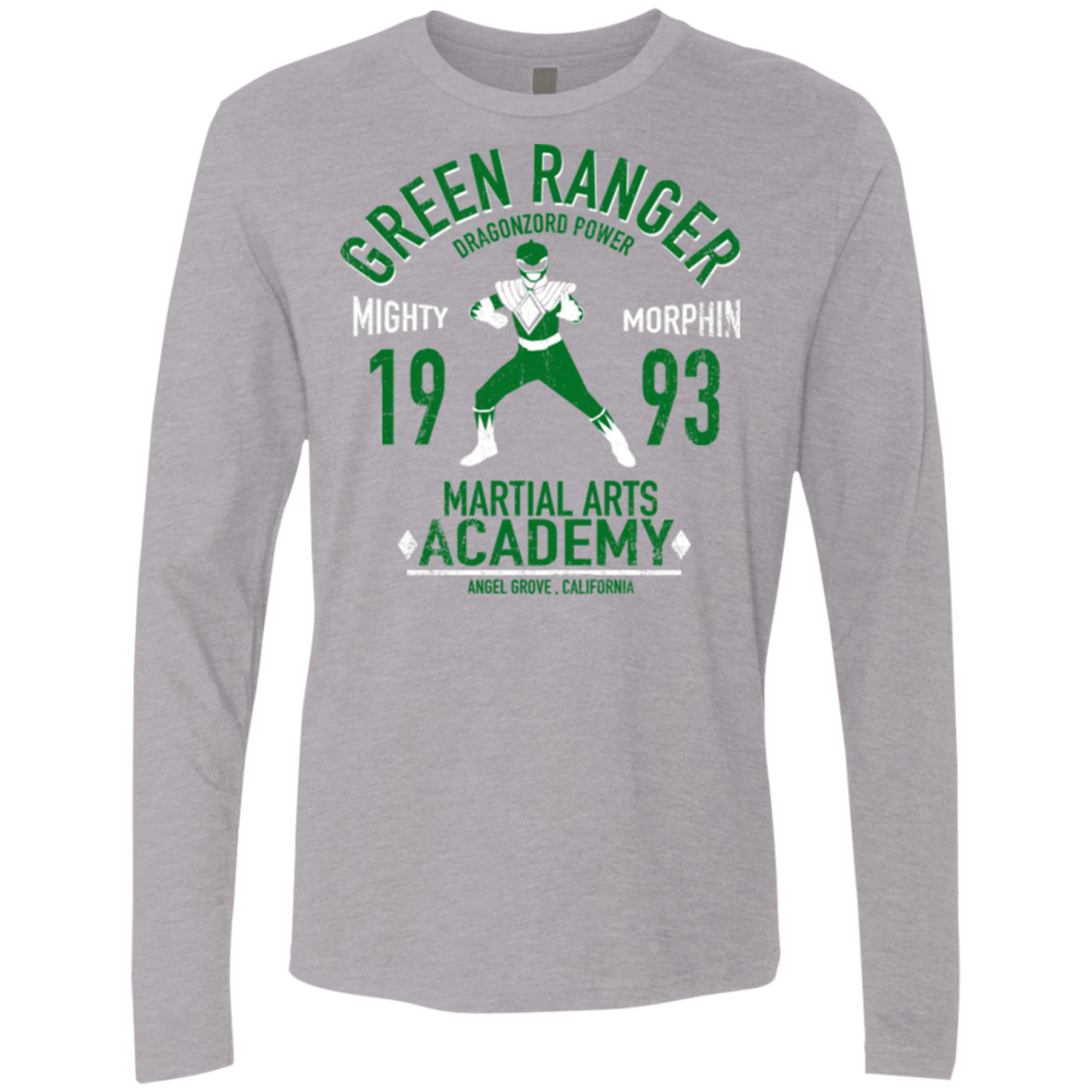 T-Shirts Heather Grey / Small Dragon Ranger (1) Men's Premium Long Sleeve