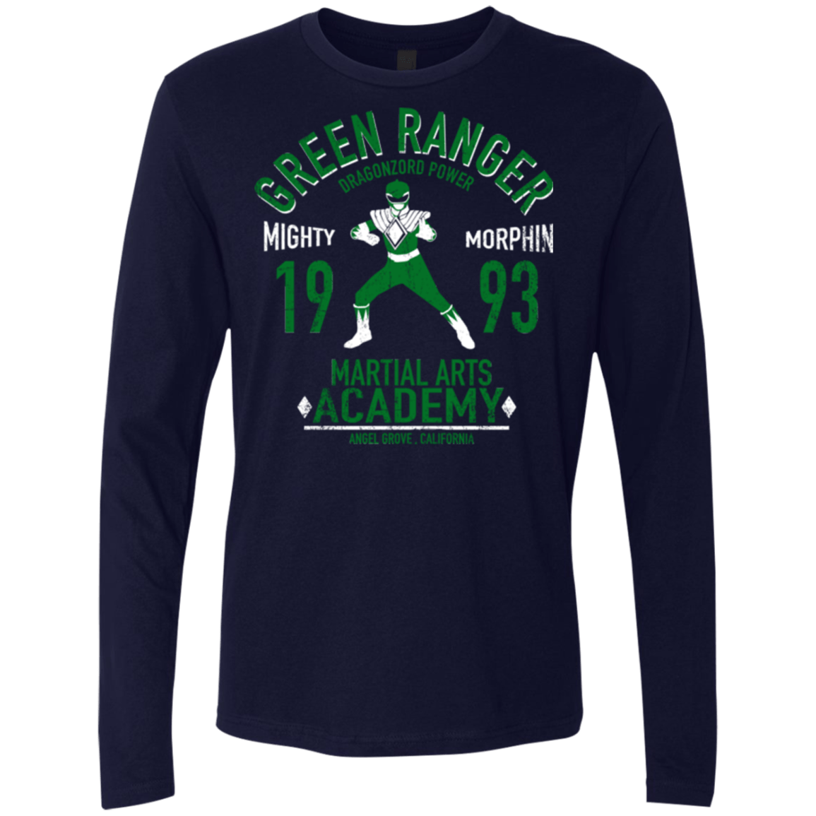 T-Shirts Midnight Navy / Small Dragon Ranger (1) Men's Premium Long Sleeve