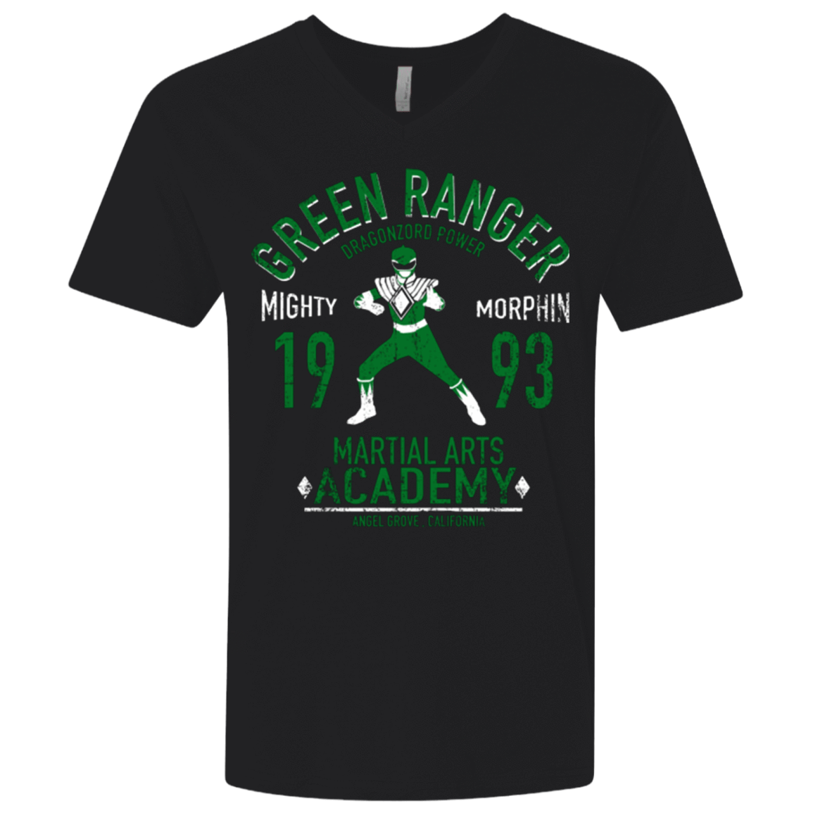 T-Shirts Black / X-Small Dragon Ranger Men's Premium V-Neck