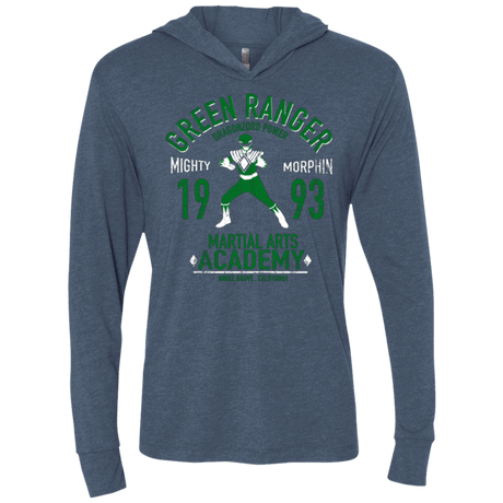 T-Shirts Indigo / X-Small Dragon Ranger Triblend Long Sleeve Hoodie Tee