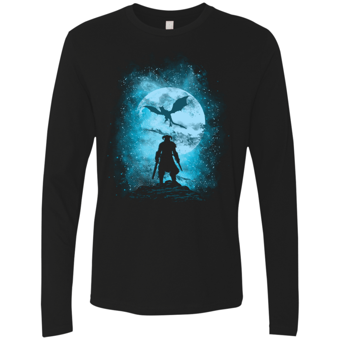 T-Shirts Black / S Dragon Slayer Men's Premium Long Sleeve