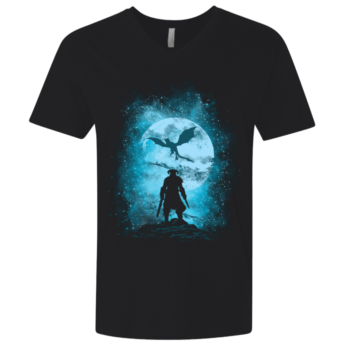 T-Shirts Black / X-Small Dragon Slayer Men's Premium V-Neck