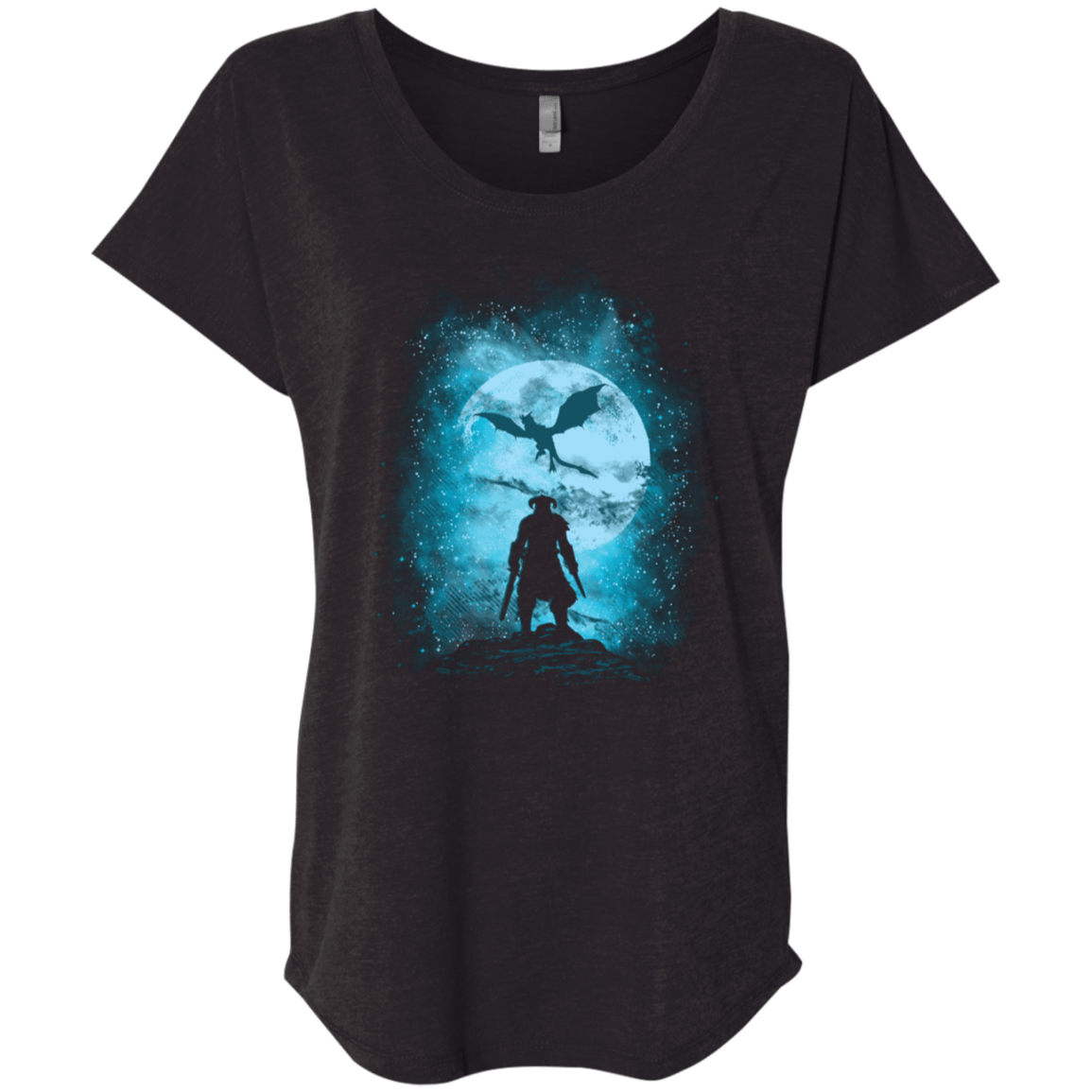 T-Shirts Vintage Black / X-Small Dragon Slayer Triblend Dolman Sleeve