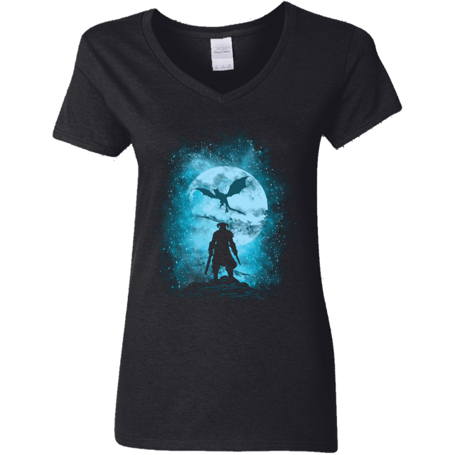 T-Shirts Black / S Dragon Slayer Women's V-Neck T-Shirt