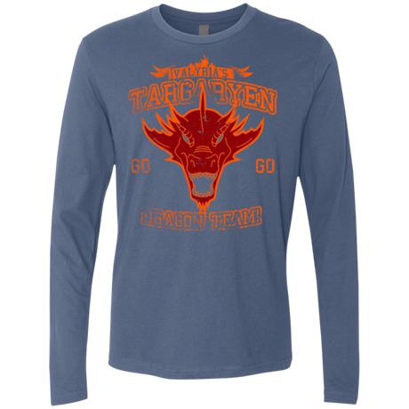 T-Shirts Indigo / Small Dragon Team Men's Premium Long Sleeve