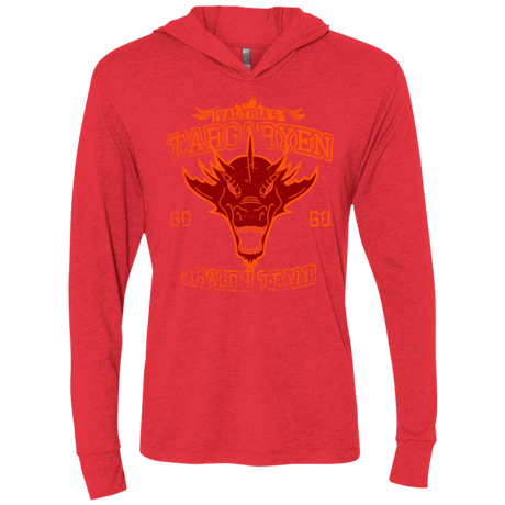 T-Shirts Vintage Red / X-Small Dragon Team Triblend Long Sleeve Hoodie Tee