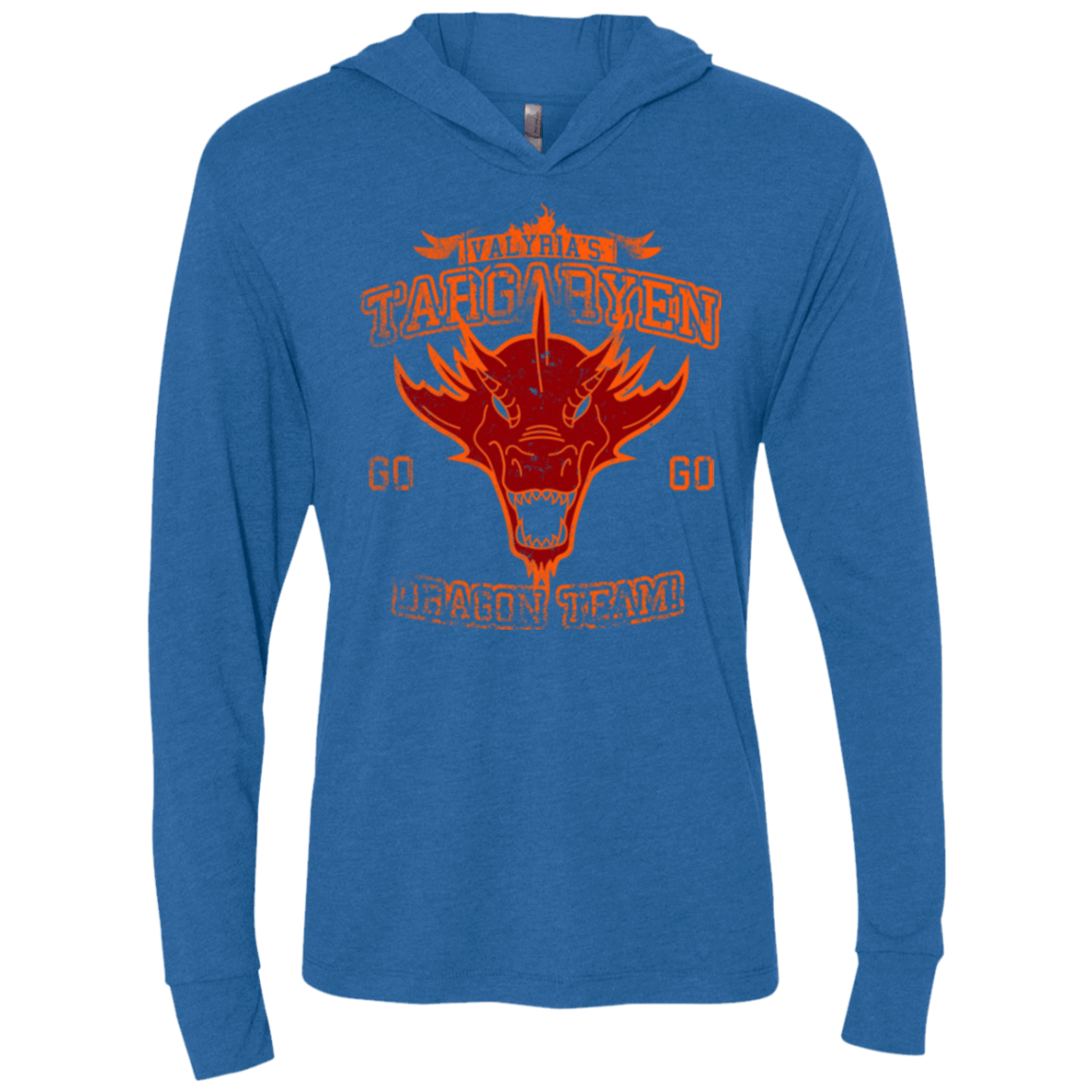 T-Shirts Vintage Royal / X-Small Dragon Team Triblend Long Sleeve Hoodie Tee