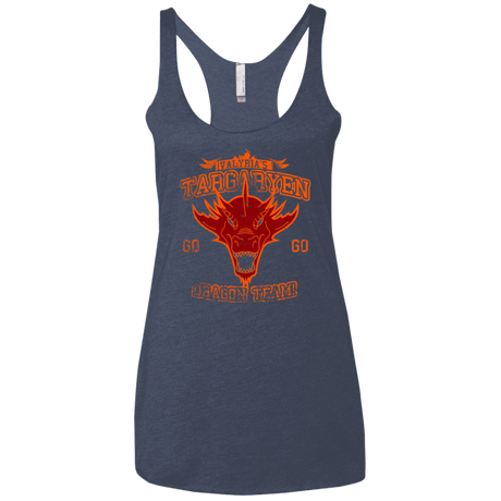 T-Shirts Vintage Navy / X-Small Dragon Team Women's Triblend Racerback Tank