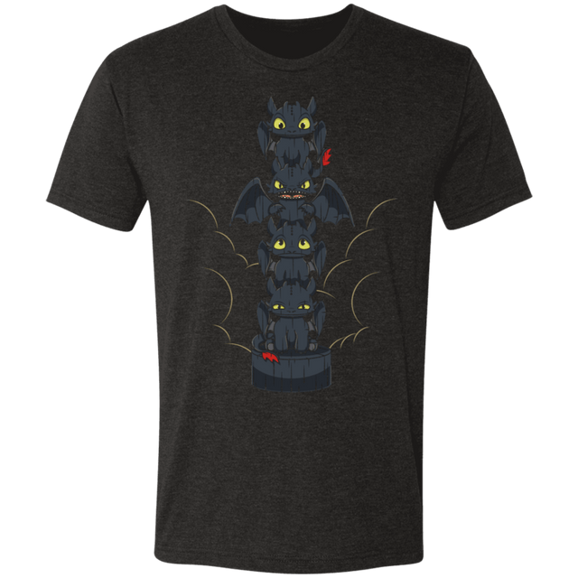 T-Shirts Vintage Black / S Dragon Totem Mood Men's Triblend T-Shirt