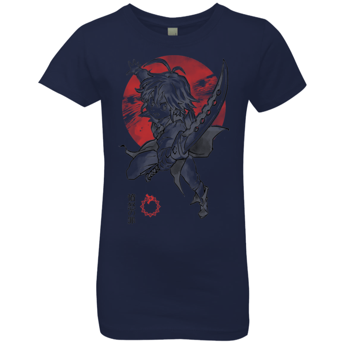T-Shirts Midnight Navy / YXS Dragon Wrath Girls Premium T-Shirt
