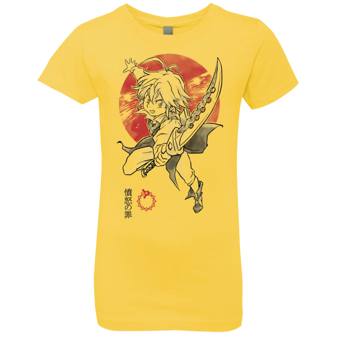 T-Shirts Vibrant Yellow / YXS Dragon Wrath Girls Premium T-Shirt