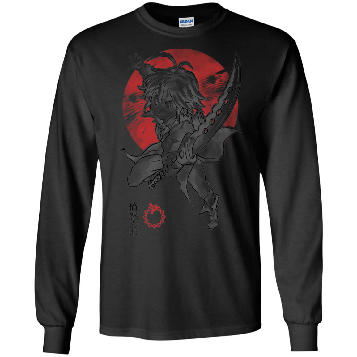 T-Shirts Black / S Dragon Wrath Men's Long Sleeve T-Shirt