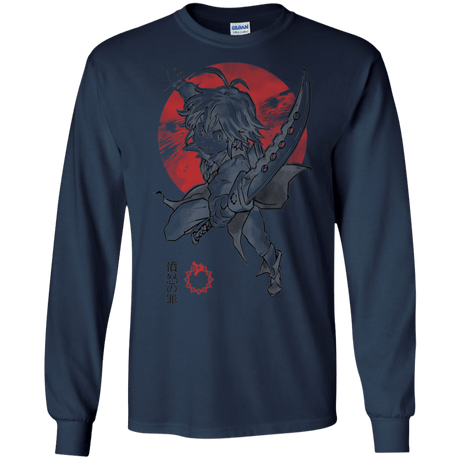 T-Shirts Navy / S Dragon Wrath Men's Long Sleeve T-Shirt