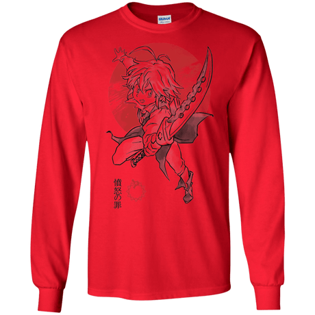 T-Shirts Red / S Dragon Wrath Men's Long Sleeve T-Shirt