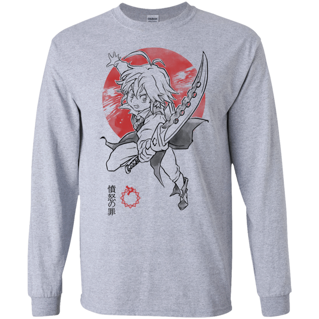 T-Shirts Sport Grey / S Dragon Wrath Men's Long Sleeve T-Shirt