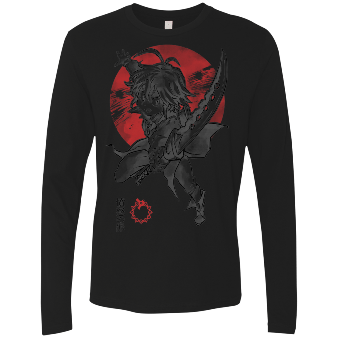 T-Shirts Black / S Dragon Wrath Men's Premium Long Sleeve