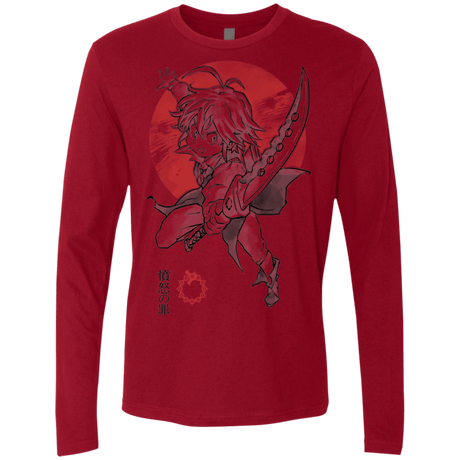 T-Shirts Cardinal / S Dragon Wrath Men's Premium Long Sleeve