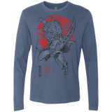 T-Shirts Indigo / S Dragon Wrath Men's Premium Long Sleeve