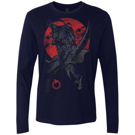 T-Shirts Midnight Navy / S Dragon Wrath Men's Premium Long Sleeve