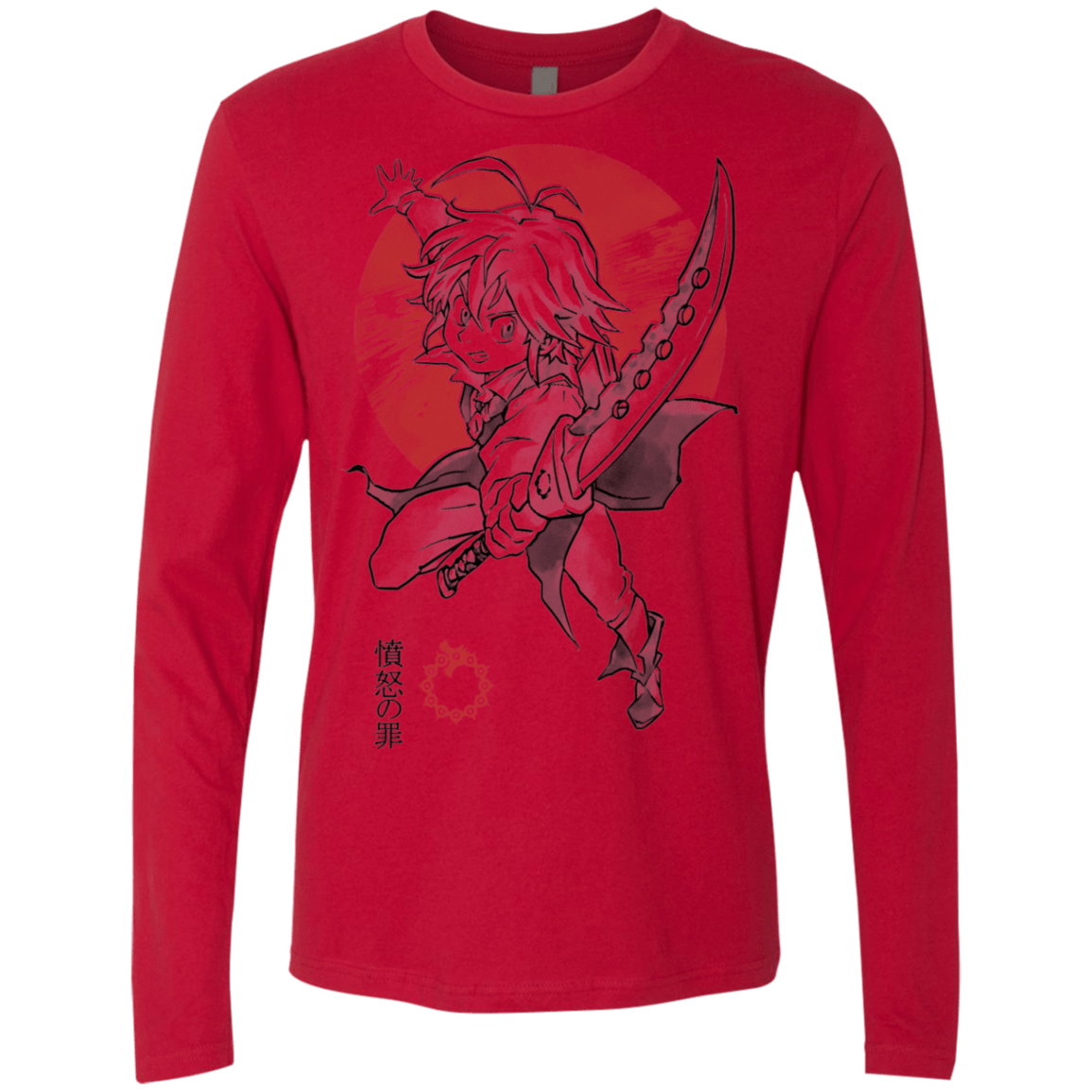 T-Shirts Red / S Dragon Wrath Men's Premium Long Sleeve