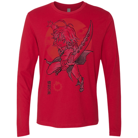 T-Shirts Red / S Dragon Wrath Men's Premium Long Sleeve