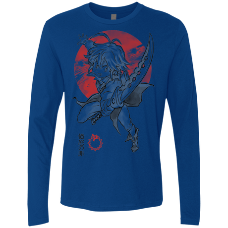 T-Shirts Royal / S Dragon Wrath Men's Premium Long Sleeve