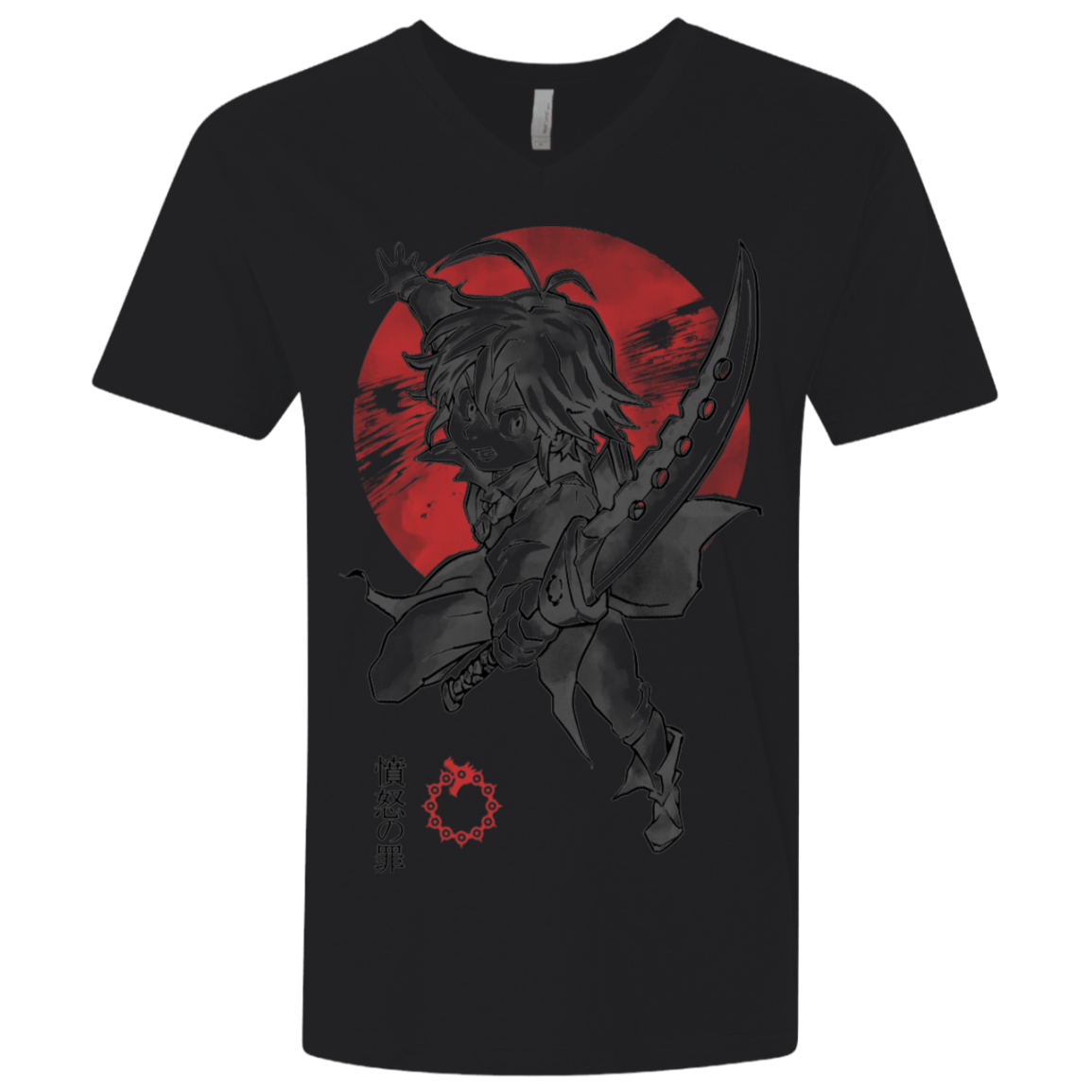 T-Shirts Black / X-Small Dragon Wrath Men's Premium V-Neck