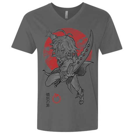 T-Shirts Heavy Metal / X-Small Dragon Wrath Men's Premium V-Neck