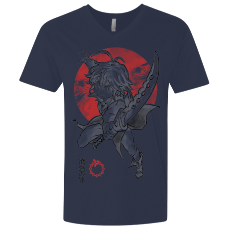 T-Shirts Midnight Navy / X-Small Dragon Wrath Men's Premium V-Neck
