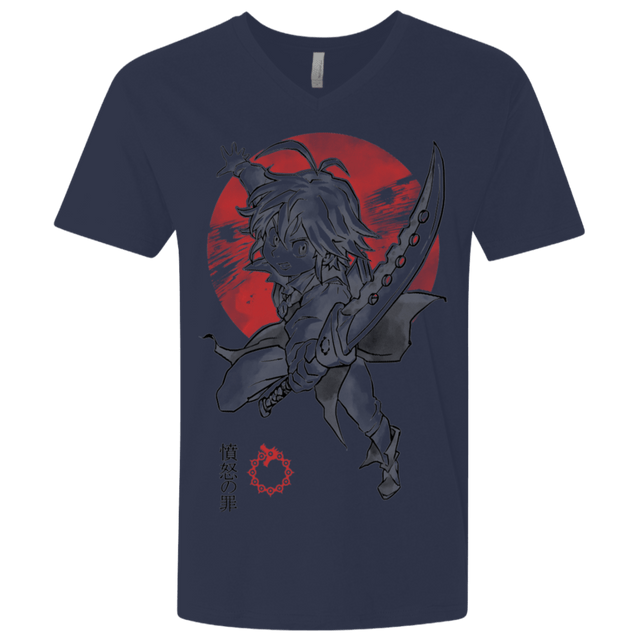 T-Shirts Midnight Navy / X-Small Dragon Wrath Men's Premium V-Neck