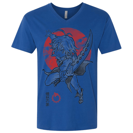 T-Shirts Royal / X-Small Dragon Wrath Men's Premium V-Neck