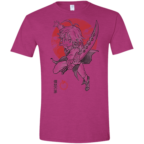 T-Shirts Antique Heliconia / S Dragon Wrath Men's Semi-Fitted Softstyle