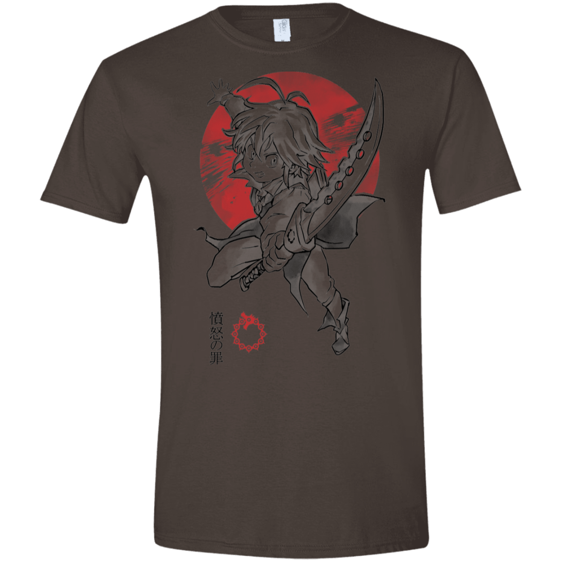 T-Shirts Dark Chocolate / S Dragon Wrath Men's Semi-Fitted Softstyle