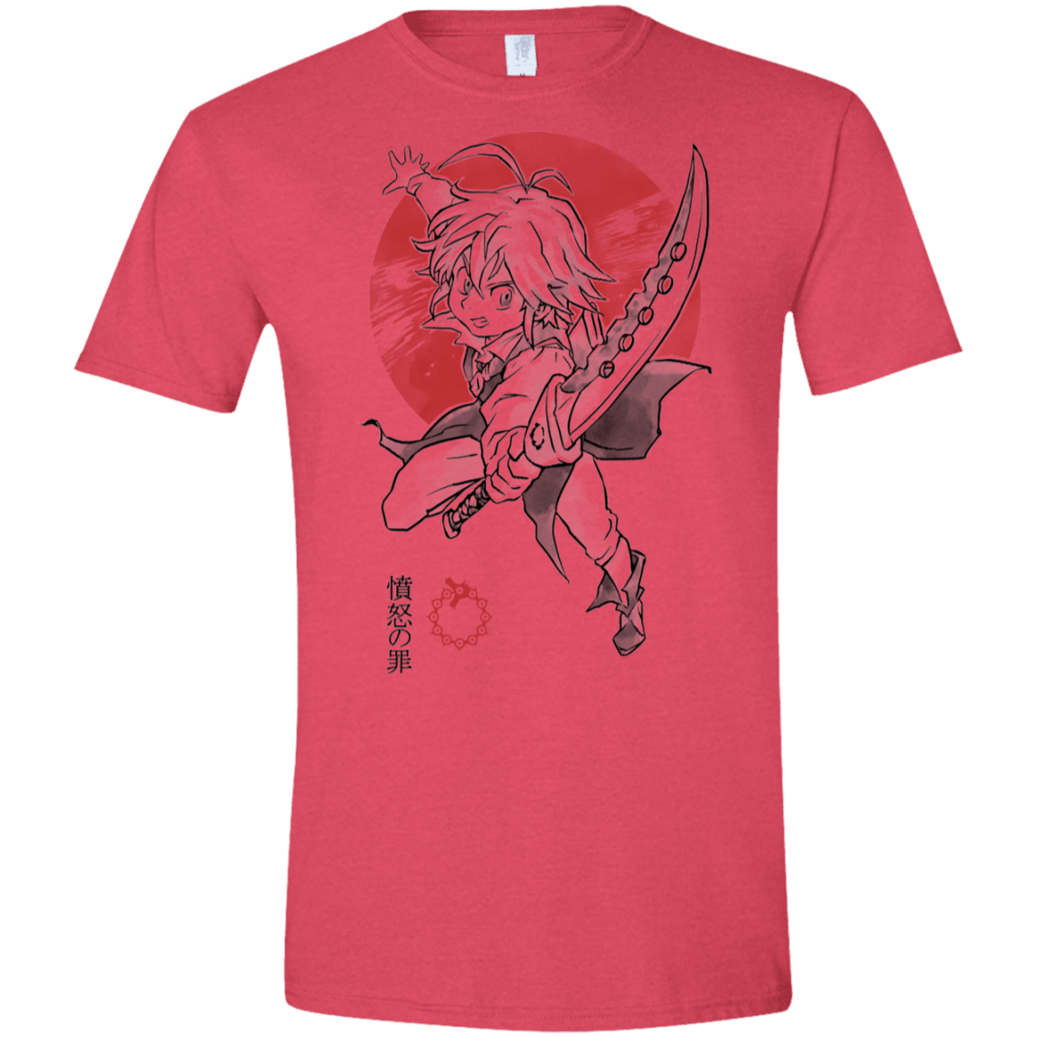 T-Shirts Heather Red / S Dragon Wrath Men's Semi-Fitted Softstyle