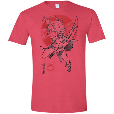 T-Shirts Heather Red / S Dragon Wrath Men's Semi-Fitted Softstyle