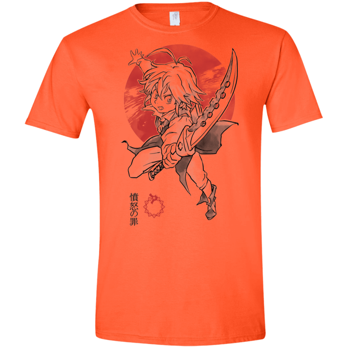 T-Shirts Orange / S Dragon Wrath Men's Semi-Fitted Softstyle
