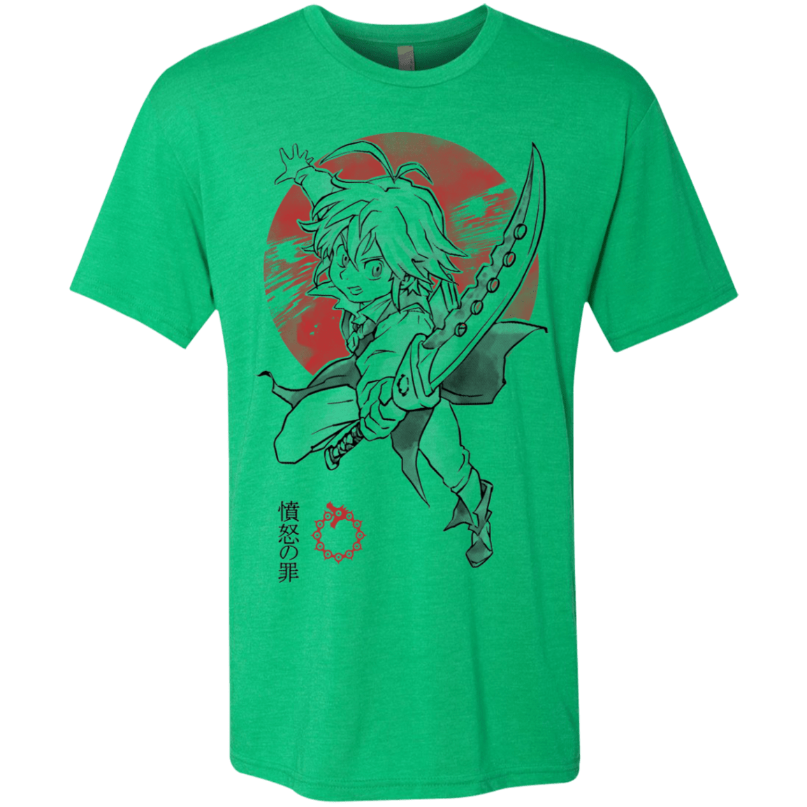 T-Shirts Envy / S Dragon Wrath Men's Triblend T-Shirt