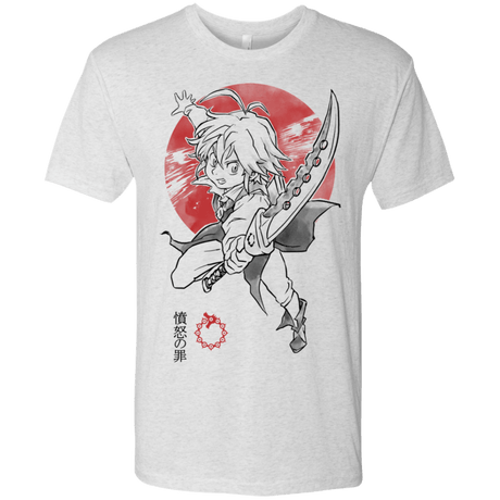 T-Shirts Heather White / S Dragon Wrath Men's Triblend T-Shirt