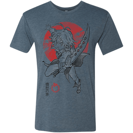 T-Shirts Indigo / S Dragon Wrath Men's Triblend T-Shirt