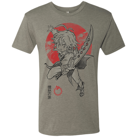 T-Shirts Venetian Grey / S Dragon Wrath Men's Triblend T-Shirt