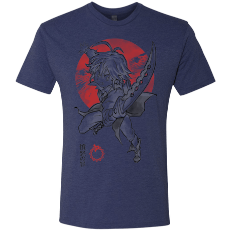 T-Shirts Vintage Navy / S Dragon Wrath Men's Triblend T-Shirt