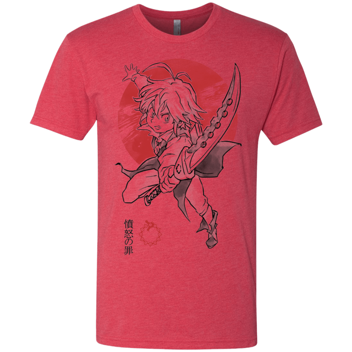 T-Shirts Vintage Red / S Dragon Wrath Men's Triblend T-Shirt