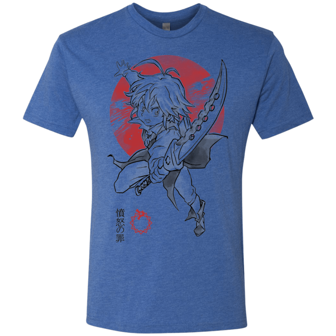 T-Shirts Vintage Royal / S Dragon Wrath Men's Triblend T-Shirt